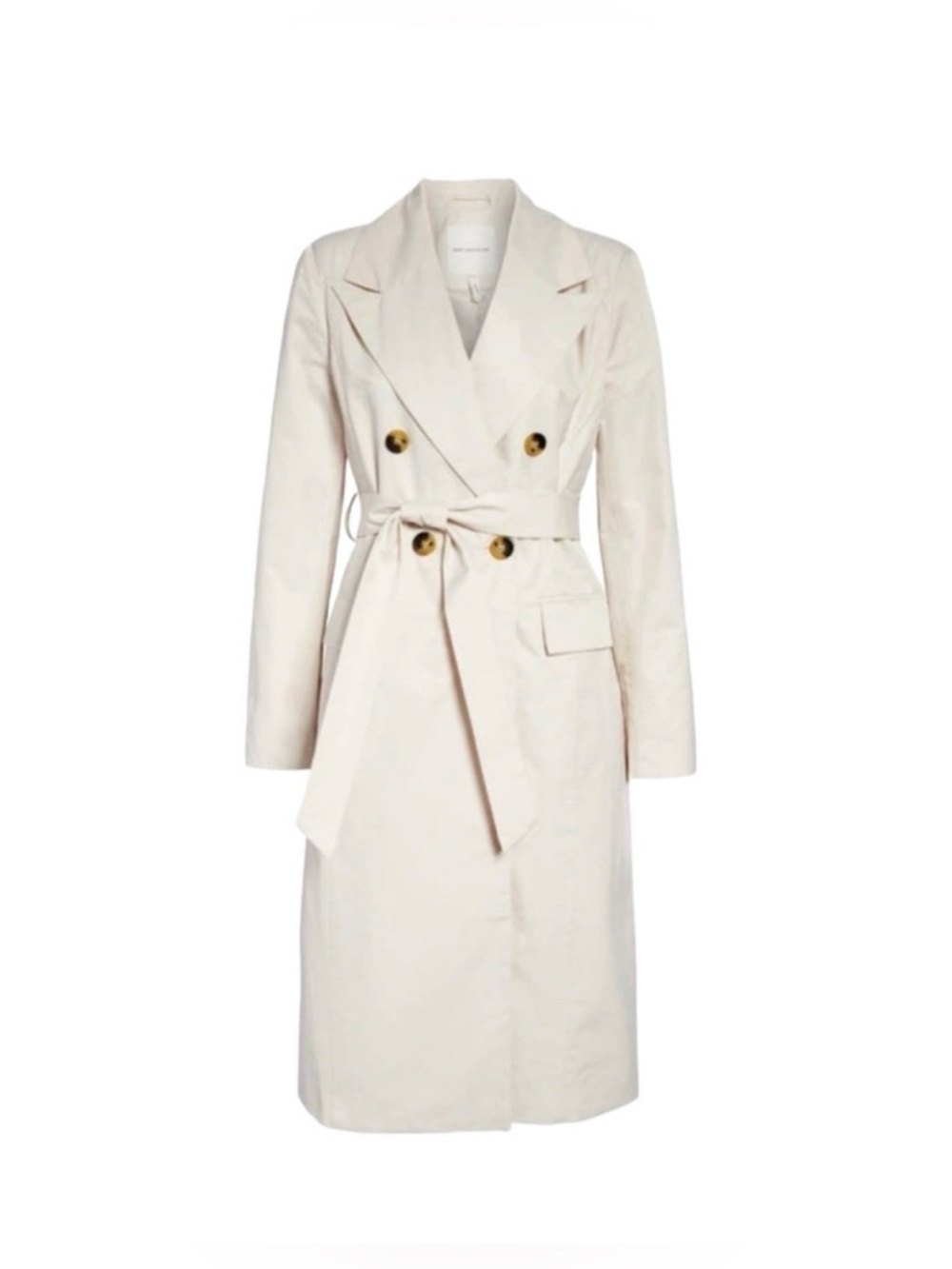 Avec Les Filles Cotton Blend Trench Coat